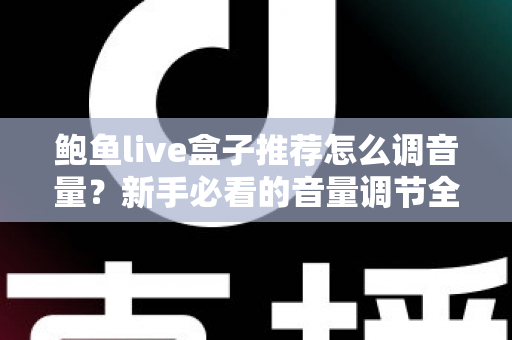 鲍鱼live盒子推荐怎么调音量？新手必看的音量调节全攻略与实用设置技巧