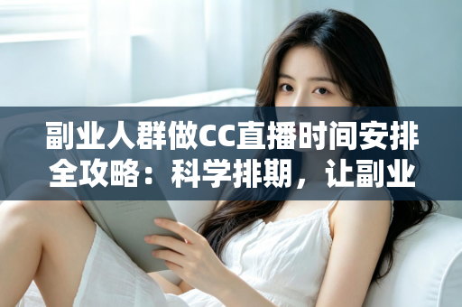 副业人群做CC直播时间安排全攻略：科学排期，让副业收入与主业生活两不误