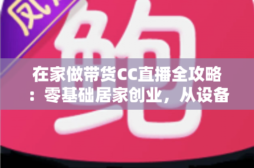 在家做带货CC直播全攻略：零基础居家创业，从设备搭建到高转化变现的完整实战指南