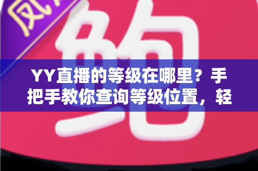 YY直播的等级在哪里？手把手教你查询等级位置，轻松掌握升级秘籍与权益全解析