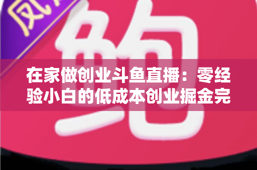 在家做创业斗鱼直播：零经验小白的低成本创业掘金完整指南
