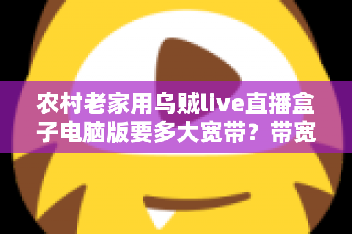 农村老家用乌贼live直播盒子电脑版要多大宽带？带宽选择全攻略与实用避坑指南