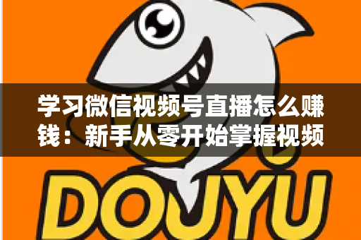 学习微信视频号直播怎么赚钱：新手从零开始掌握视频号直播变现全攻略