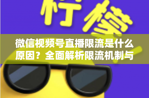 微信视频号直播限流是什么原因?全面解析限流机制与实用解决方案 微信视频号直播限流是什么原因?全面解析限流机制与实用解决方案