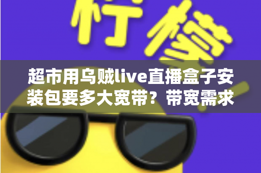 超市用乌贼live直播盒子安装包要多大宽带？带宽需求全解析与实用选配指南