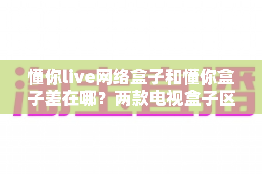 懂你live网络盒子和懂你盒子差在哪？两款电视盒子区别全解析与选购指南