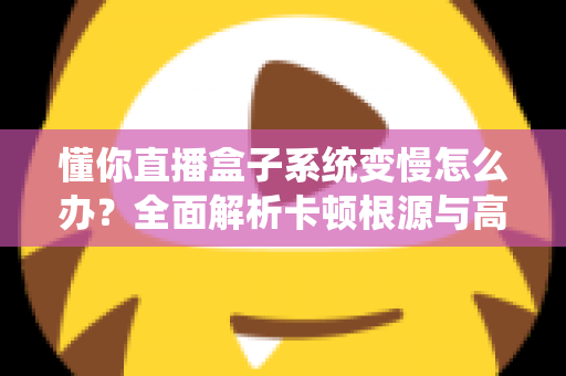 懂你直播盒子系统变慢怎么办？全面解析卡顿根源与高效优化方案