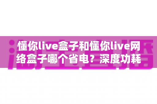 懂你live盒子和懂你live网络盒子哪个省电？深度功耗对比与省电选购指南